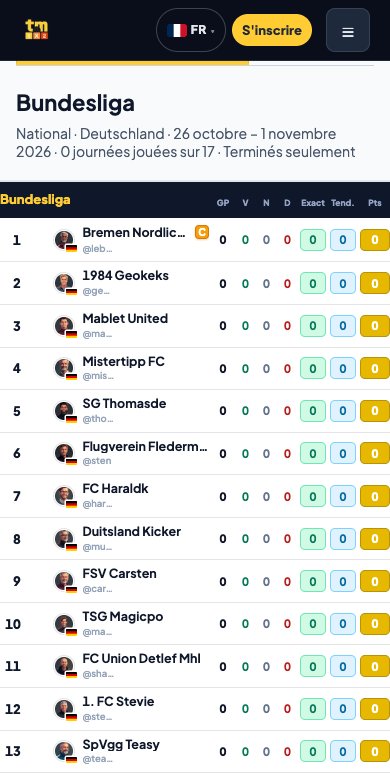 Classements: Sur ton téléphone