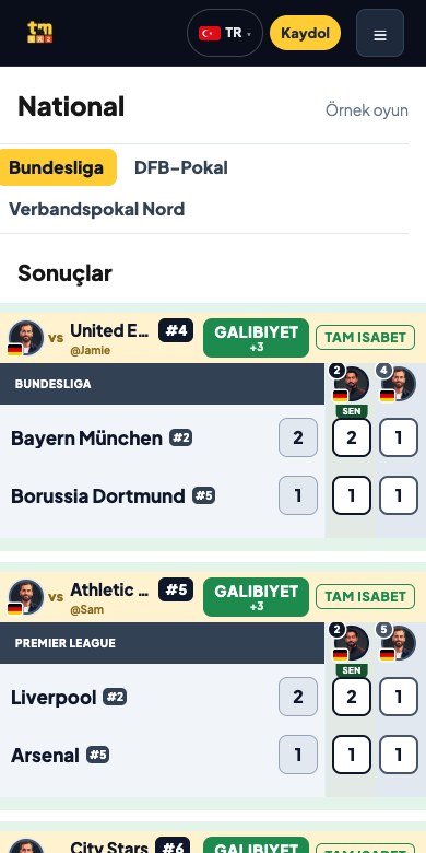 Sonuçlar: Telefonunuzda